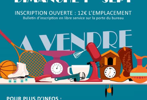affiche vide grenier