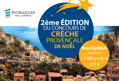 affiche pour la concours de crèches provençale