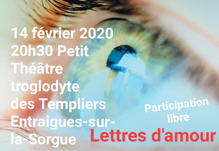 affiche lettre d'amour au petit théatre du templier