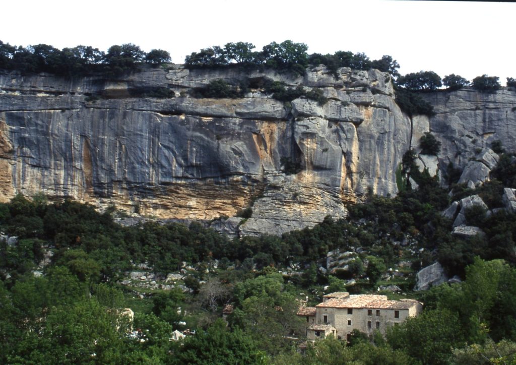 buoux et sa falaise