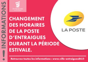 Horaire de la poste